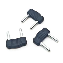 10PCS 3mm Short Circuit Plug RCA Audio and Video Wiring Board Banana Plug 14mm 18mm Spacing 2-Pin Connection Plug