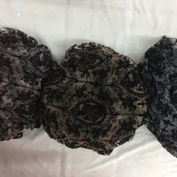 150x50cm Gothic Lolita Black Lace Mesh Cloth DIY Women's Background Decoration Hand Sewing Accessories Lace Flocking Fabric