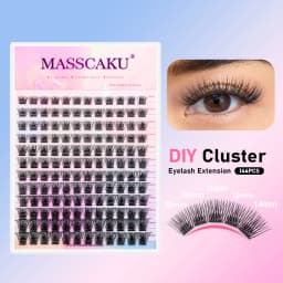 Mix Color 144 Russian Volume MASSCAKU False Eyelashes Natural Soft DIY Cluster Segment Lashes Cute Deer Rainbow Eyelashes