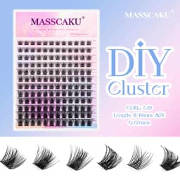 Mix Color 144 Russian Volume MASSCAKU False Eyelashes Natural Soft DIY Cluster Segment Lashes Cute Deer Rainbow Eyelashes