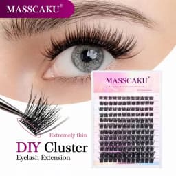 Mix Color 144 Russian Volume MASSCAKU False Eyelashes Natural Soft DIY Cluster Segment Lashes Cute Deer Rainbow Eyelashes