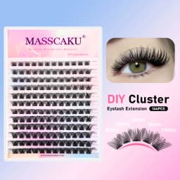 Mix Color 144 Russian Volume MASSCAKU False Eyelashes Natural Soft DIY Cluster Segment Lashes Cute Deer Rainbow Eyelashes