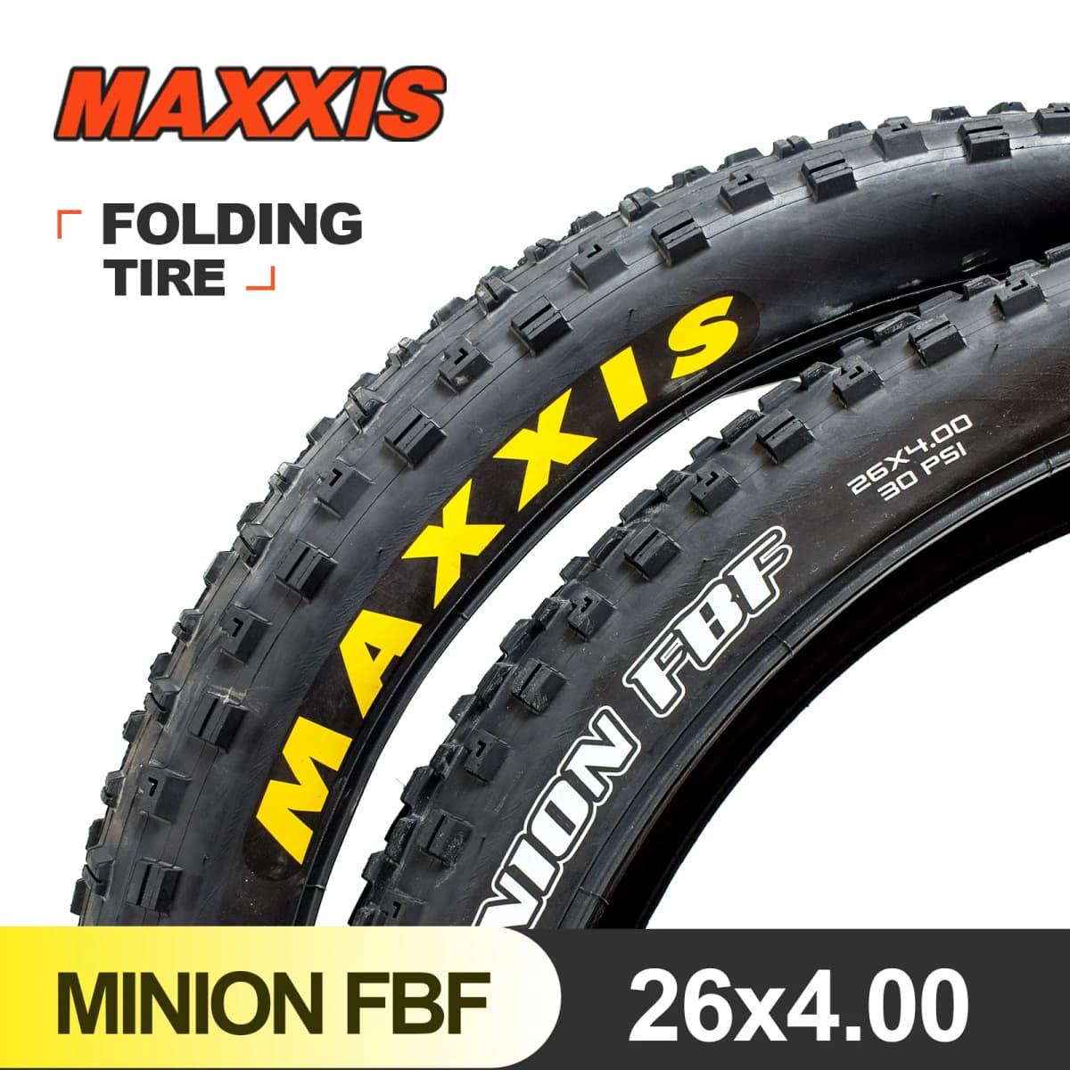 1pc MAXXIS 26 Minion FBF FBR 26*4.0 26*4.8 Fold MTB Mountain Bike Tire For Trial Ride Fat Bike Plus Low Rolling Bicycle Part