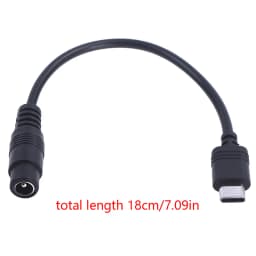 DC Type-c Female To 5.5*2.1 Female Cables 5521 Power Jack DC Power Conector 5.5x2.1 Adapter USB Type C Converter