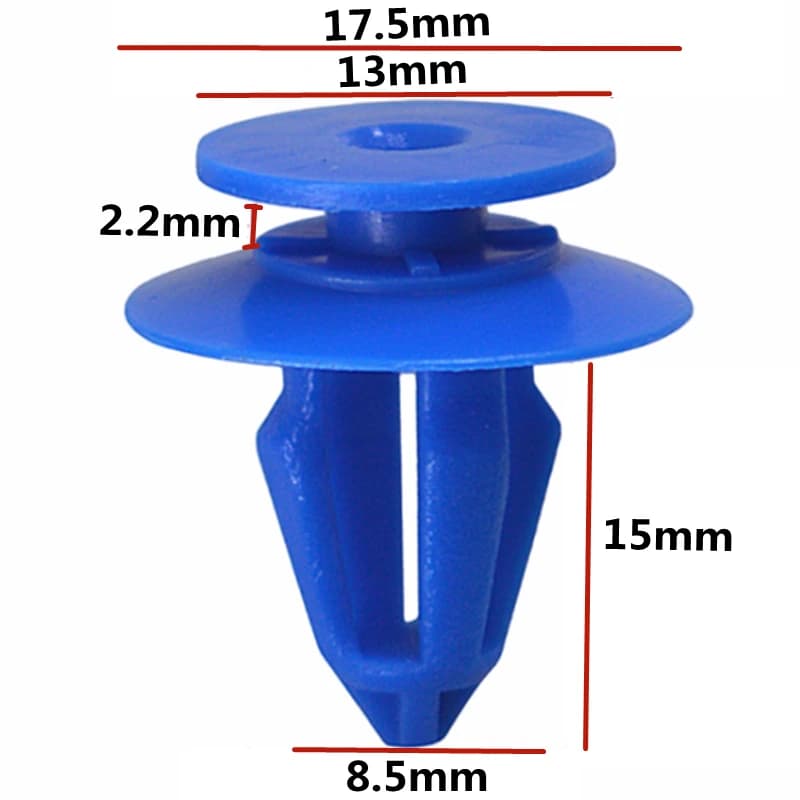 20Pcs For 8.5mm Hole Auto Plastic Material Panel Fasteners Clip Panel Moulding Clips 2345959 7701053516 D60