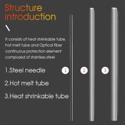 Fiber Optic Splicing Sleeve Cable Protection Sleeves 40mm 45mm 60mm*1.0mm FTTH Heat Shrink Splice Protector Heat Shrinkable Tube