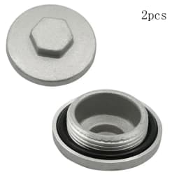 2pcs Engine Valve Tappet Adjustment Cover Cap O-Ring 17mm For Honda 12361-300-000 91302-001-020 M30x1.5mm