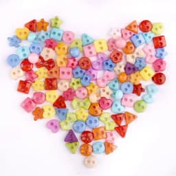 100pcs Mini Buttons Plastic Doll Clothes Round Buckles Buttons for Handmade Cartoon Garment Sewing DIY Craft Needlework