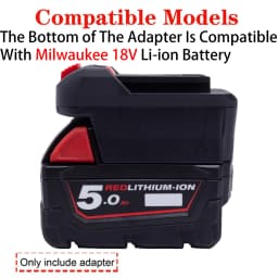 Battery Adapter/Converter for Lidl Parkside X20V Li-ion Tools to Milwaukee 18V Li-ion Battery Adapter Power Tool Accessories