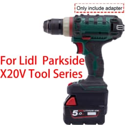 Battery Adapter/Converter for Lidl Parkside X20V Li-ion Tools to Milwaukee 18V Li-ion Battery Adapter Power Tool Accessories