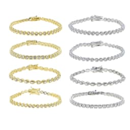 Geometric CZ Bezel Tennis Bracelet For Women Girl Classic Fashion High Quality 5A Cubic Zirconia Jewelry