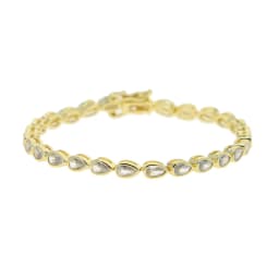 Geometric CZ Bezel Tennis Bracelet For Women Girl Classic Fashion High Quality 5A Cubic Zirconia Jewelry