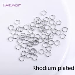 18K Gold Plated Split Rings Connecting Ring Brass Open Jump Rings Accessories For Jewelry DIY Jewelry Material Wholesale