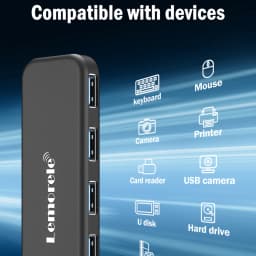 Lemorele USB 3.0 HUB 4 in 1 Type C Adapter 4 Ports Slot USB C Hub USB Hub 3.0 High Speed For Laptop Windows Mac