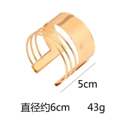 DIEZI 2023 New Exaggerate Punk Wide Cuff Bangles For Women Men Vintage Gold Silver Color Bracelet Boho Fashion Pulseras Jewelry