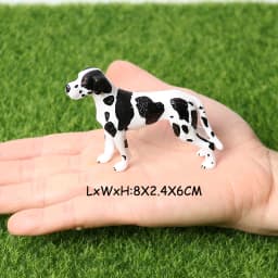 Realistic Dog Animal Figurine Set Retriever Shepherd Saint Bernard Bull Terrier Puppy Models, Kids Birthday Gift Table Decor Toy