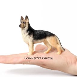 Realistic Dog Animal Figurine Set Retriever Shepherd Saint Bernard Bull Terrier Puppy Models, Kids Birthday Gift Table Decor Toy