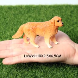 Realistic Dog Animal Figurine Set Retriever Shepherd Saint Bernard Bull Terrier Puppy Models, Kids Birthday Gift Table Decor Toy