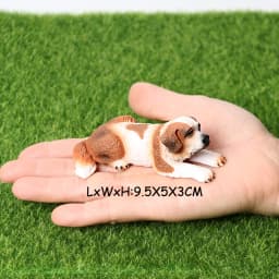 Realistic Dog Animal Figurine Set Retriever Shepherd Saint Bernard Bull Terrier Puppy Models, Kids Birthday Gift Table Decor Toy