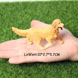 Realistic Dog Animal Figurine Set Retriever Shepherd Saint Bernard Bull Terrier Puppy Models, Kids Birthday Gift Table Decor Toy