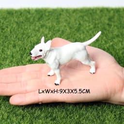 Realistic Dog Animal Figurine Set Retriever Shepherd Saint Bernard Bull Terrier Puppy Models, Kids Birthday Gift Table Decor Toy