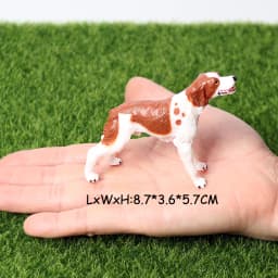 Realistic Dog Animal Figurine Set Retriever Shepherd Saint Bernard Bull Terrier Puppy Models, Kids Birthday Gift Table Decor Toy