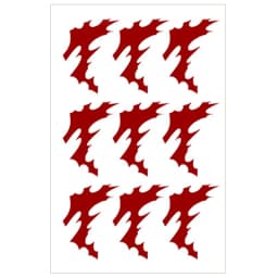Brdwn Tokitou Muichirou Kokushibou Akaza Rui Cosplay Tattoo Stickers
