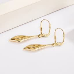 Real 1000% 14K Gold Earring Jewelry for Women Aros Mujer Oreja Pure 14K Gold Natural Diamond Gemstone Dorp Earring Orecchini