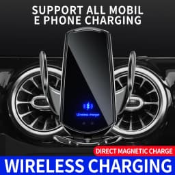 15W Car Wireless Charger Magnetic Automatic Car Mount Phone Holder For iPhone Xiaomi Samsung Infrared Induction Fast Charging