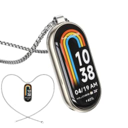 Necklace for Mi Band 10 9 8 7 6 5 Smart Bracelet Strap for Mi Band 9 Metal Wristband for Mi Band 7 6 Hanging Neck Decoration