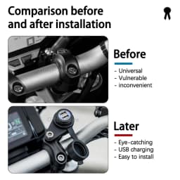 Motorcycle 12V DV For Yamaha MT-07 MT-09 SP Tracer FZ-09 FZ-07 Tracer XSR 700 900 Double USB Charger Adapter Socket Converter