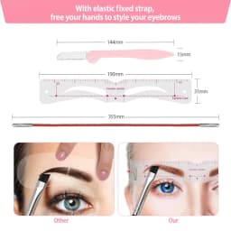 12 Styles/set Reusable DIY Eye Brow Drawing Guide Styling Shaping Grooming Template Card Eyebrow Stencil Set Easy Make Up Tools