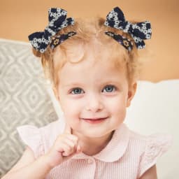 10Pcs/set Embroidery FlowerBow Hair Clips Geometric Sweet HairPins for Children Girls cottton Hair Accessories