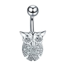 1PC Stainless Steel Belly Button Piercing Body Jewelry Women Cubic Zirconia Drop Dangle Earring Navel Piercing Ombligo