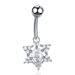 1PC Stainless Steel Belly Button Piercing Body Jewelry Women Cubic Zirconia Drop Dangle Earring Navel Piercing Ombligo