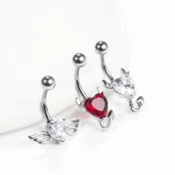 1PC Stainless Steel Belly Button Piercing Body Jewelry Women Cubic Zirconia Drop Dangle Earring Navel Piercing Ombligo