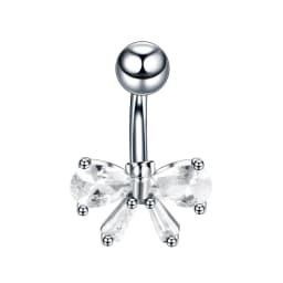 1PC Stainless Steel Belly Button Piercing Body Jewelry Women Cubic Zirconia Drop Dangle Earring Navel Piercing Ombligo