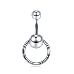 1PC Stainless Steel Belly Button Piercing Body Jewelry Women Cubic Zirconia Drop Dangle Earring Navel Piercing Ombligo
