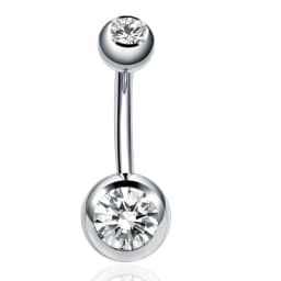 1PC Stainless Steel Belly Button Piercing Body Jewelry Women Cubic Zirconia Drop Dangle Earring Navel Piercing Ombligo