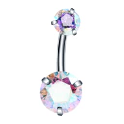 1PC Stainless Steel Belly Button Piercing Body Jewelry Women Cubic Zirconia Drop Dangle Earring Navel Piercing Ombligo