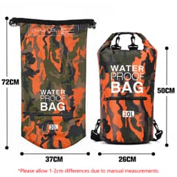 30L 15L Waterproof Dry Bags With Wet Separation Pocket Backpack For Kayaking Boating Swimming Outdoor Sports Bag XAZ9