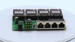 10/100M Reverse POE Fast Ethernet Fiber Switch 4F2E/4F4E Output 12V Optical Media Converter Ethernet SC PCBA Placa Metro Board