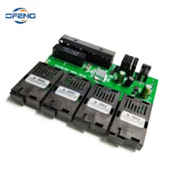 10/100M Reverse POE Fast Ethernet Fiber Switch 4F2E/4F4E Output 12V Optical Media Converter Ethernet SC PCBA Placa Metro Board