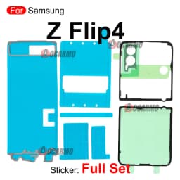 For Samsung Galaxy Z Flip4 Flip 4 5G SM-F721 F7210 Back Cover Adhesive Glue LCD Screen Camera Lens Fullset Sticker