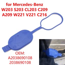 A2038690108 Car Windshield Washer Fluid Reservoir Cap Lid for Mercedes-Benz W203 S203 CL203 C209 A209 W221 V221 C216