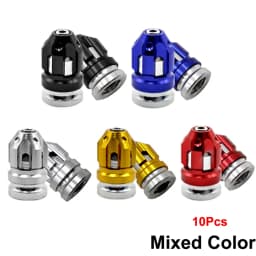 Aluminum Alloy Tire Valve Caps Car Wheel Stem Caps Automobile Tire Caps Anti-Leak Valve Suitable For Motorcycles Car Bicycles