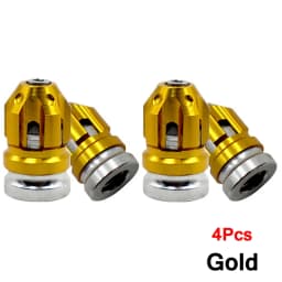 Aluminum Alloy Tire Valve Caps Car Wheel Stem Caps Automobile Tire Caps Anti-Leak Valve Suitable For Motorcycles Car Bicycles