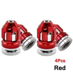 Aluminum Alloy Tire Valve Caps Car Wheel Stem Caps Automobile Tire Caps Anti-Leak Valve Suitable For Motorcycles Car Bicycles