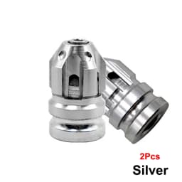 Aluminum Alloy Tire Valve Caps Car Wheel Stem Caps Automobile Tire Caps Anti-Leak Valve Suitable For Motorcycles Car Bicycles