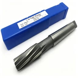 HSS 1:10 Spiral Taper Reamer 8-46, Mohs Taper Shank Reamer, Used for Deburring Steel, Copper, Aluminum Metal Cutting Reamer